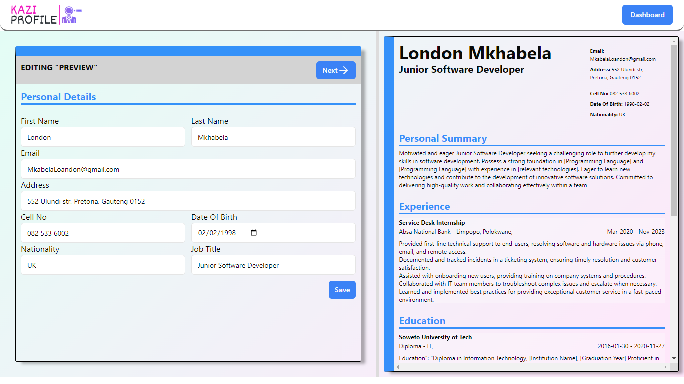 Project Screenshot 1